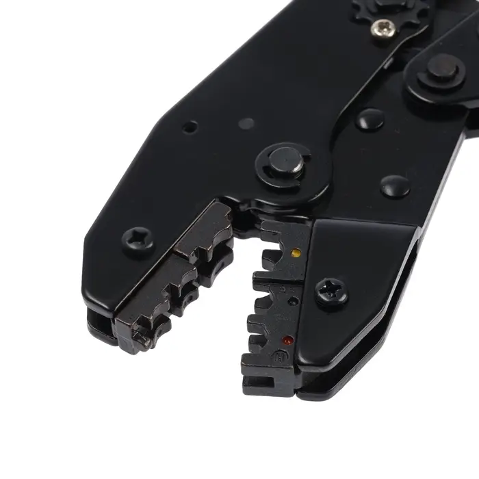 Пресс-клещи в сумке ТУНДРА, 5 матриц + отвертка, для опрессовки наконечников проводов