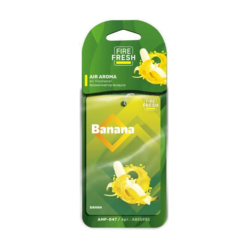 Ароматизатор AVS AMP-047 AIR AROMA (аром. Banana/Банан) (бумажные)