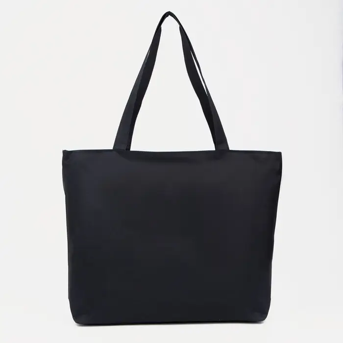 Сумка - шоппер &laquo;Котики&raquo;, на молнии, с подкладкой, 42&times;9&times;32 см, чёрный