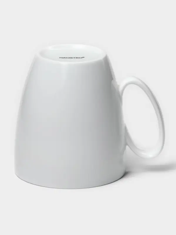 Кружка Magistro White gloss, 400 мл, фарфор, белая