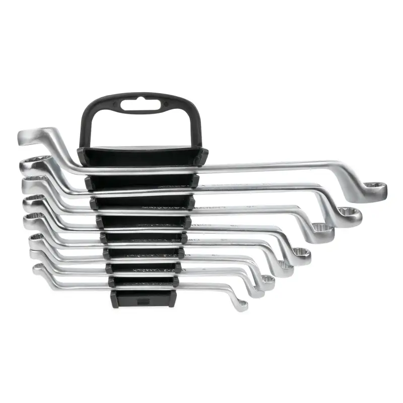 Набор ключей гаечных накидных изогнутых на держателе (6-22 мм) (8 предметов) AVS K2N8P