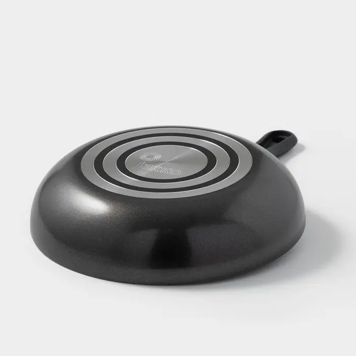 Сковорода Forever, d=22 см, съёмная ручка, стеклянная крышка, антипригарное покрытие, алюминий, чёрная