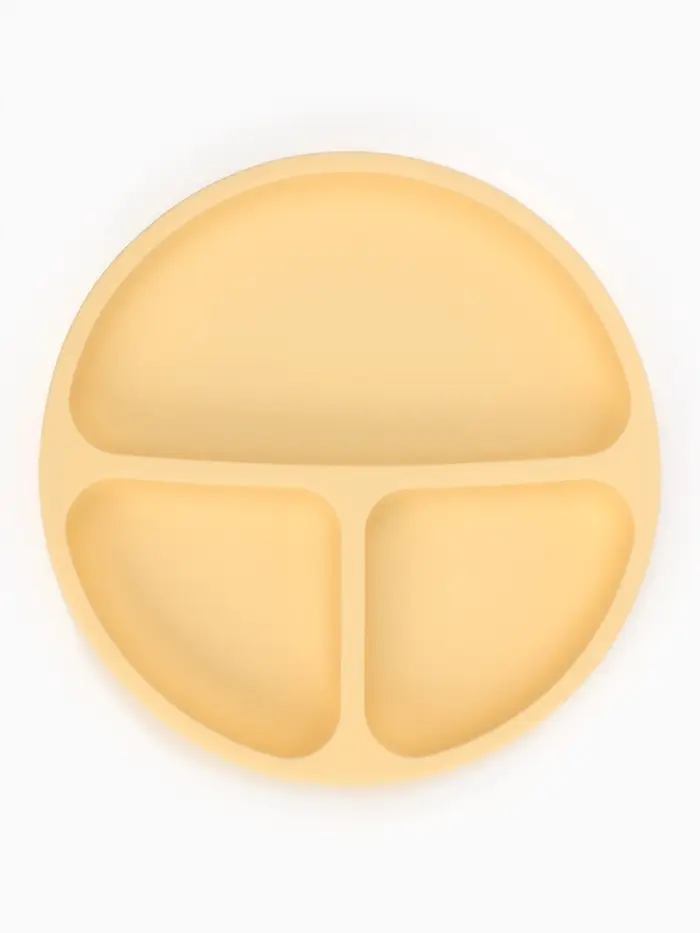 Тарелка детская секционная, 3 секции, молочный, Mum&Baby Тарелка детская секционная, 3 секции, молочный, Mum&Baby