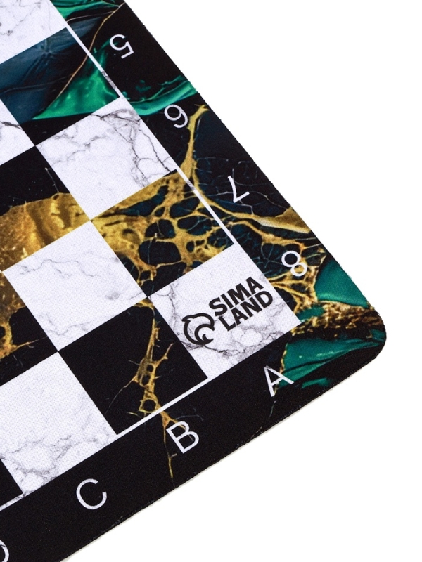 Шахматное поле Шахматное поле "Малахит" 40 х 40 х 0.2 см, каучук