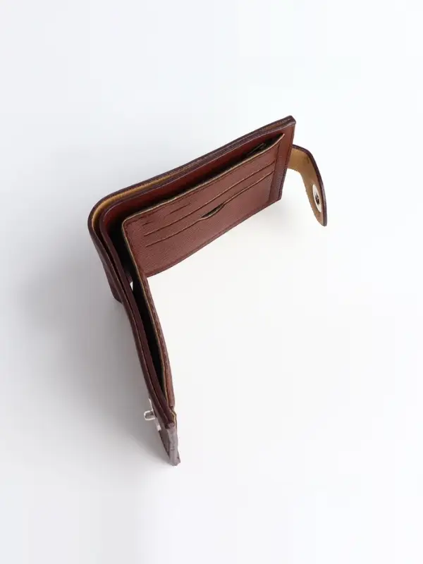 Портмоне мужское &laquo;Бадр&raquo;, 2 отделения, на магните, коричневое