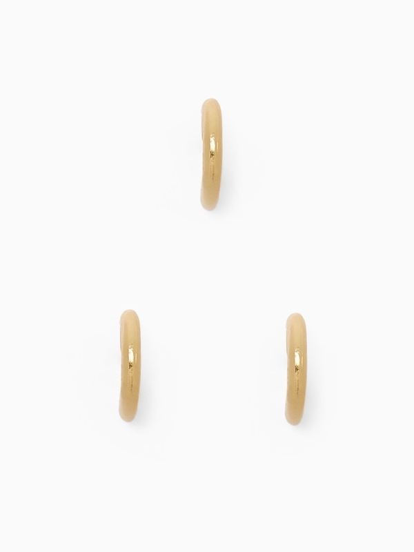 Серьги каффы «Трио», набор 3 шт. цвет золото