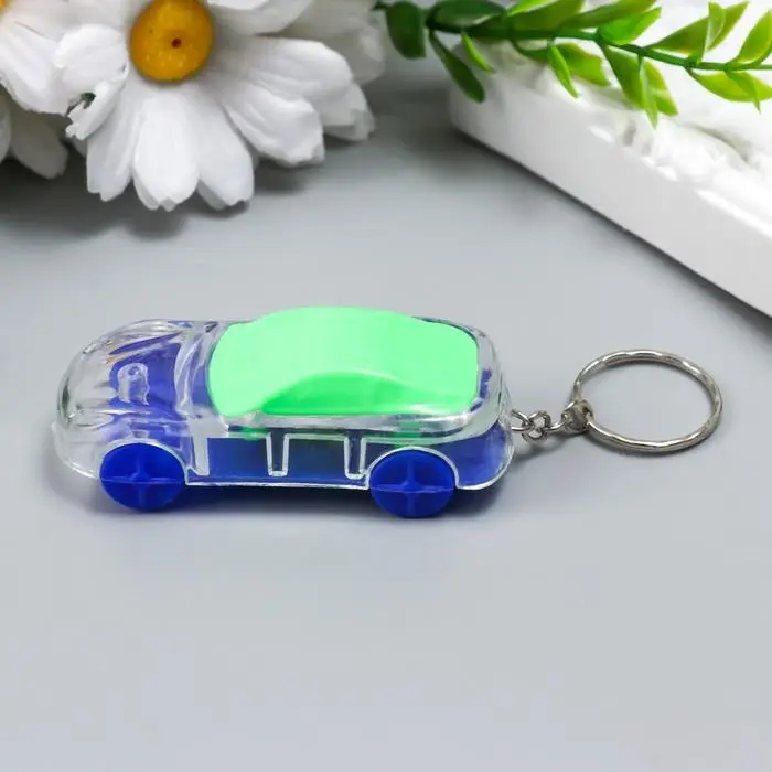 Фонарик брелок для ключей на кольце «Машина», МИКС Фонарик брелок для ключей на кольце «Машина», МИКС