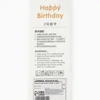 Свеча для торта &laquo;Элемент&raquo;, цифра "9" золотая