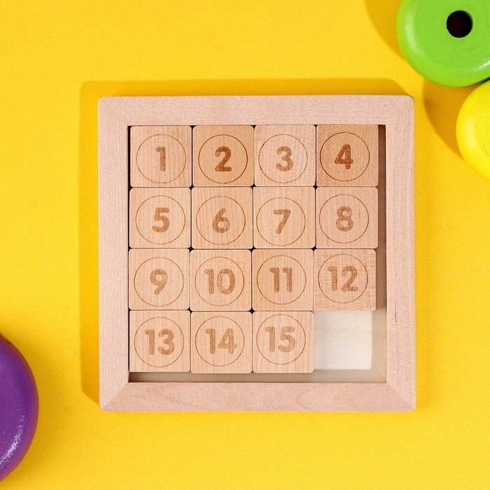 Развивающая игра «Пятнашки» 0,7х12,7х12,7 см Развивающая игра «Пятнашки» 0,7х12,7х12,7 см