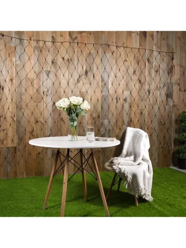 Гирлянда &laquo;Сеть&raquo; 2&times;3 м, IP44, УМС, тёмная нить, 384 LED, свечение тёплое белое, 220 В