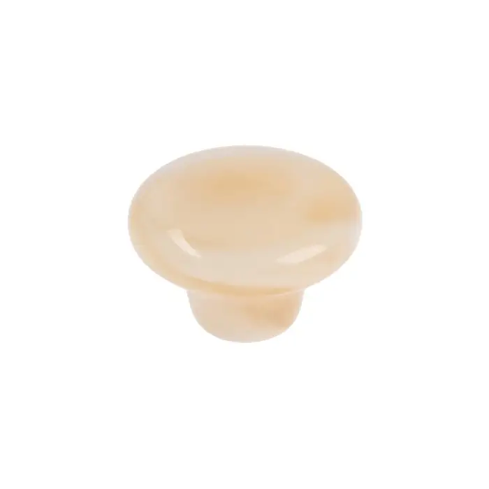 Ручка-кнопка CAPPIO, d=33 мм, акрил, цвет карамельный