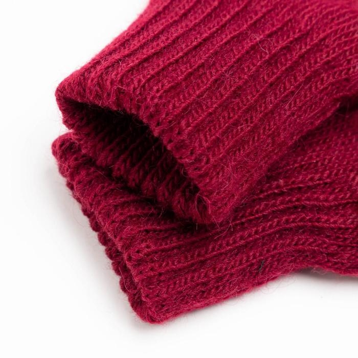 Варежки двойные детские, цвет красный, размер 12 (3-6 лет) Варежки двойные детские, цвет красный, размер 12 (3-6 лет)