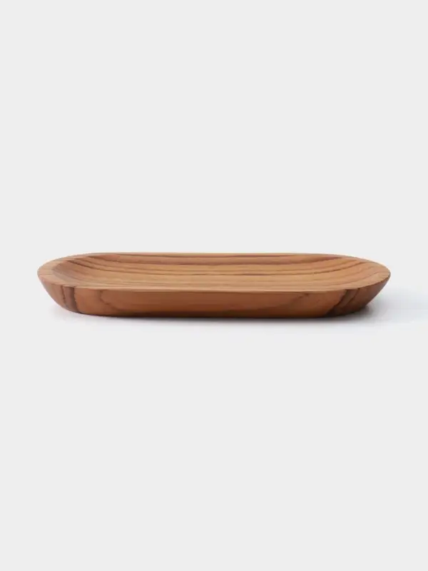 Блюдо, 20&times;10&times;2 см, тиковое дерево