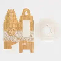 Коробка для капкейков, кондитерская упаковка, 1 ячейка &laquo;Сюрприз внутри&raquo;, 9&times;9&times;11 см