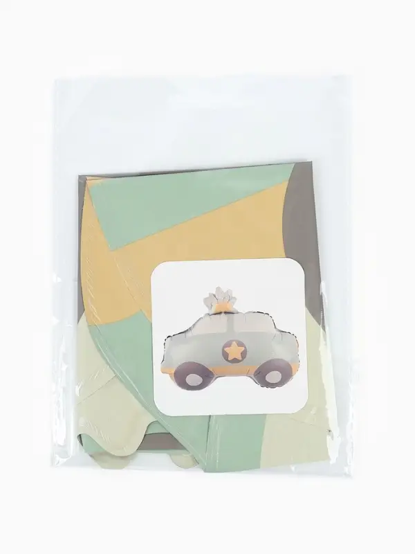 Воздушный шар фольгированный 22" "Полицеская машинка"