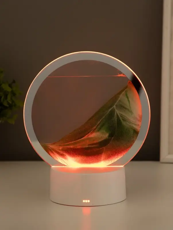 Светильник настольный СТАРТ Sands, LED, 10 Вт, USB, 16&times;16&times;20 см, 3хAA, зелёный