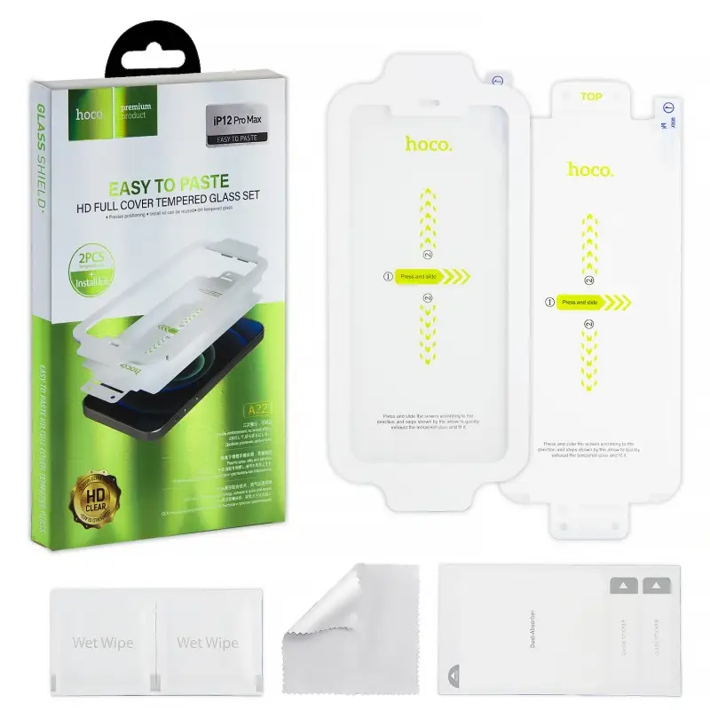 Защитное стекло для iPhone 12 Pro Max 2.5D A22 HOCO (2шт)
