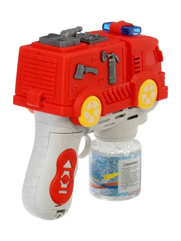 Генератор мыльных пузырей "Пожарная машина", световые эффекты, работает от батареек
