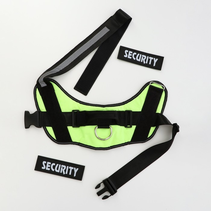 Шлейка К9 мягкая светоотражающая, размер ХХL, ОГ 95-110 см, вес 40-70 кг, салатовая Шлейка К9 мягкая светоотражающая, размер ХХL, ОГ 95-110 см, вес 40-70 кг, салатовая
