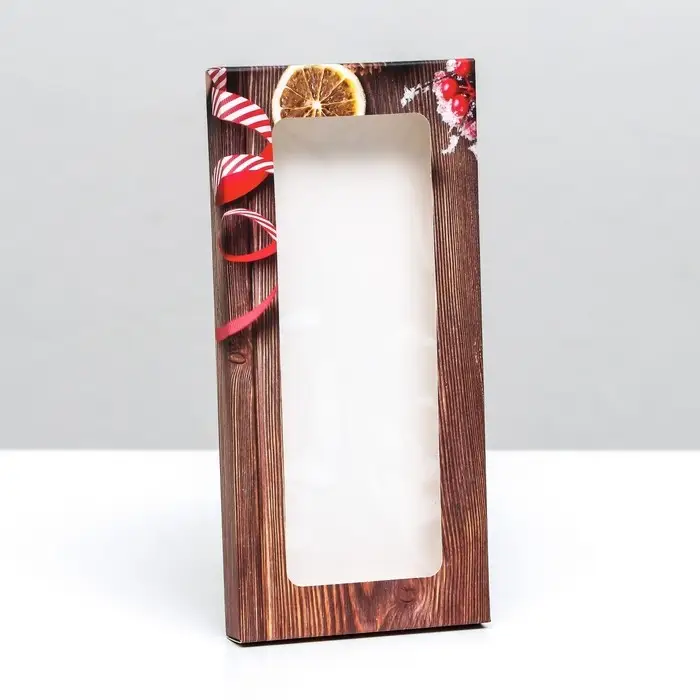 Коробка для шоколада с окном «Новогодняя открытка», 17.1×8×1.4 см Коробка для шоколада с окном «Новогодняя открытка», 17.1×8×1.4 см