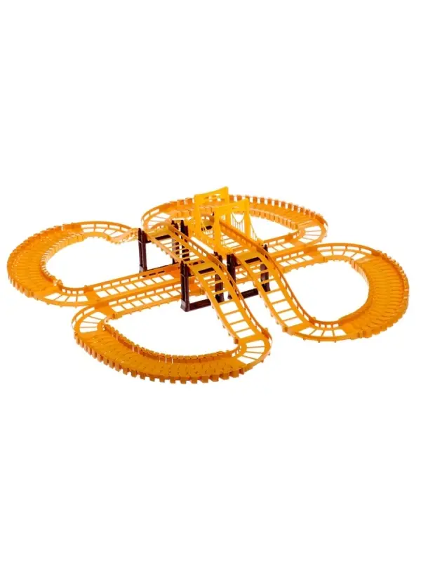 Автотрек &laquo;Стройка&raquo;, с машинкой, краном и фигурками, работает от батареек