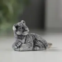 Брелок "Тигр лежит маленький" 3см