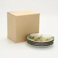 Посуда новогодняя «Новый Год», набор 4 предмета: тарелка Посуда новогодняя «Новый Год», набор 4 предмета: тарелка