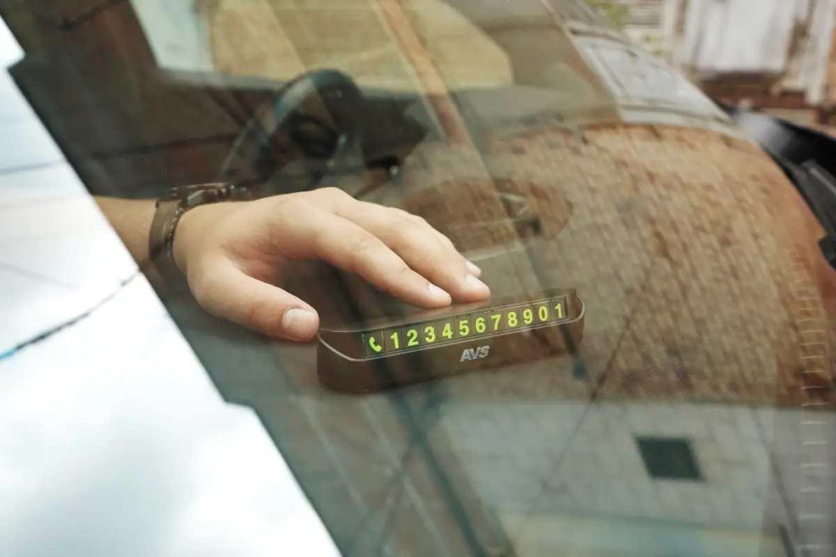 Автовизитка парковочная в автомобиль AVS NC-01