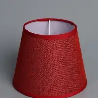 Абажур BayerLux &laquo;Кантри. Рогожка&raquo;, E27 или E14, бордовый, 16&times;16&times;13 см