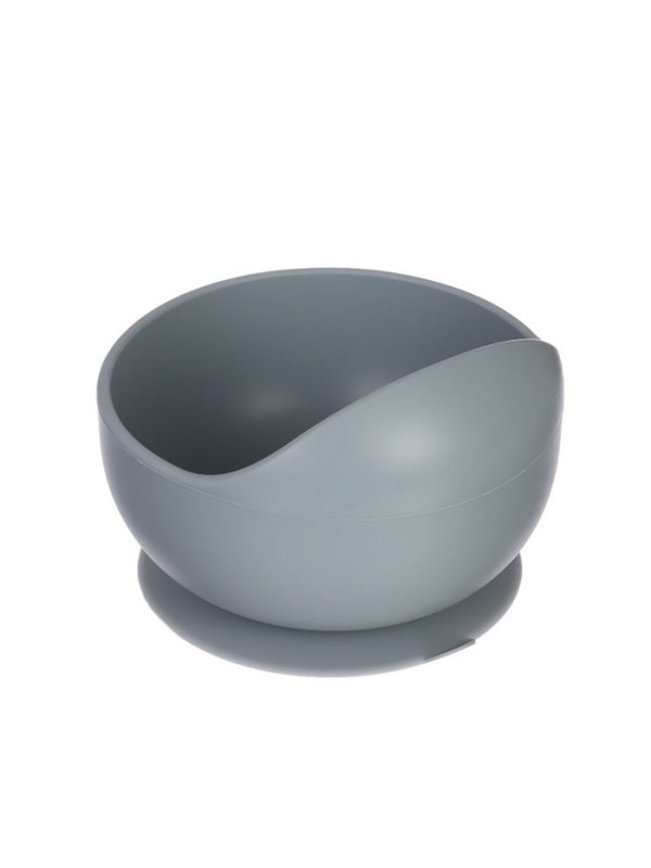 Крошка я, силиконовая миска, серия со слонеком, серый SL-07261