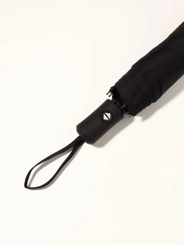 Зонт автоматический Black, 3 сложения, 8 спиц, R=48/55 см, d=96 см, чёрный