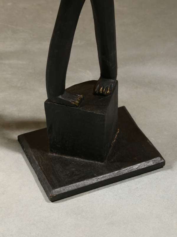 Сувенир интерьерный Сувенир интерьерный "Абориген" 19х14х100 см, дерево, цв. чёрный