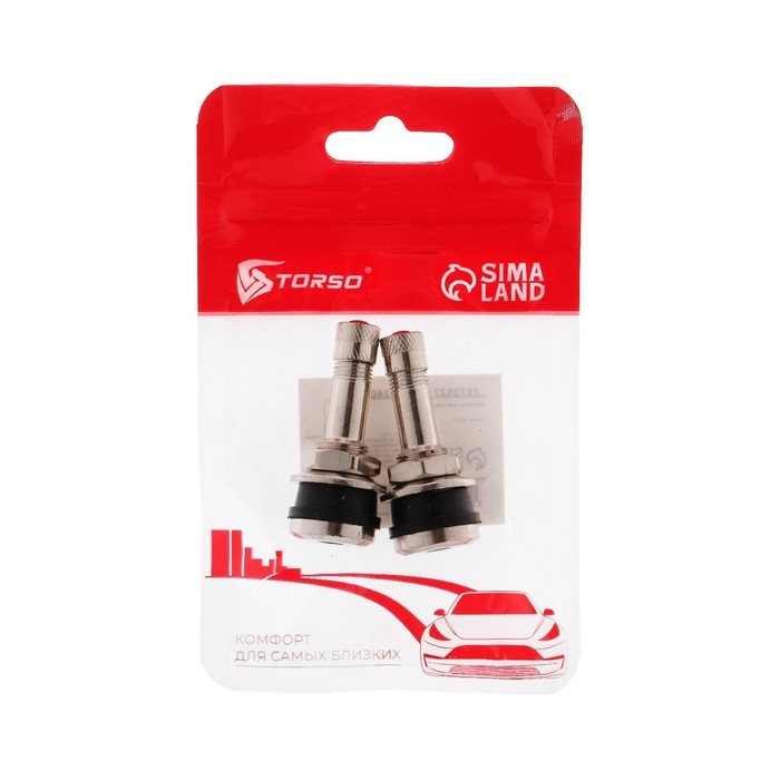 Вентиль для шин TORSO, TR-416, сборный, набор 2 шт Вентиль для шин TORSO, TR-416, сборный, набор 2 шт