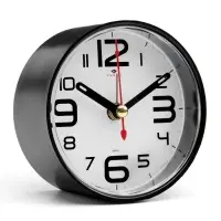 Будильник-часы настольные &laquo;Классика&raquo;, 8&times;8 см, от батарейки АА, чёрный