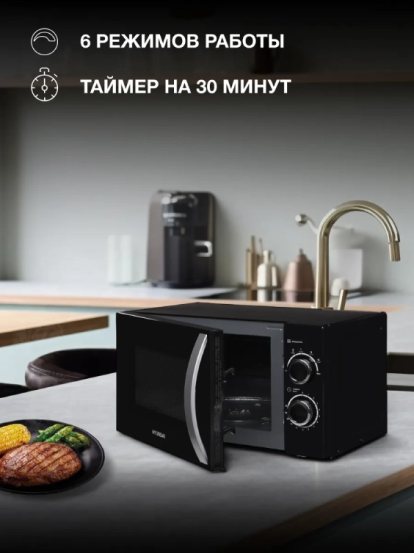 Микроволновая Печь HYM-M2055 20л. 700Вт черный