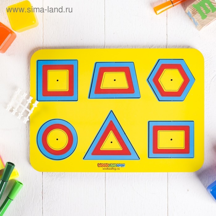 Рамка-вкладыш М. Монтессори «Паутинка 1» МИКС Рамка-вкладыш М. Монтессори «Паутинка 1» МИКС