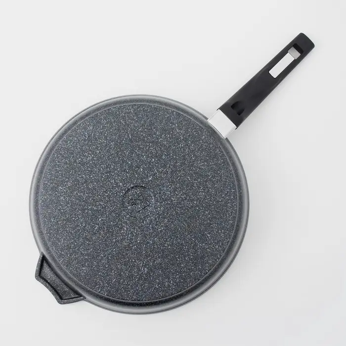 Сковорода Мечта &laquo;Гранит Star&raquo;, d=28 см, h=7 см, пластиковая ручка, антипригарное покрытие, литой алюминий, серая