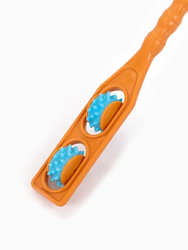 Массажёр - чесалка, двусторонний, универсальный, 2 колеса, МИКС