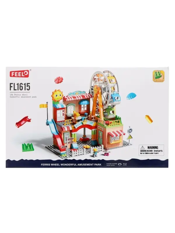 Конструктор Город &laquo;Парк аттракционов&raquo;, 194 детали