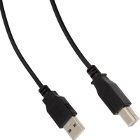 Кабель USB 2.0 AM/BM, 1.8м, чер (OAVDC001)