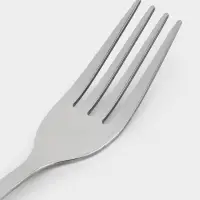 Вилка столовая &laquo;Уют&raquo;, длина 20 см, толщина 1.8 мм, цвет серебряный