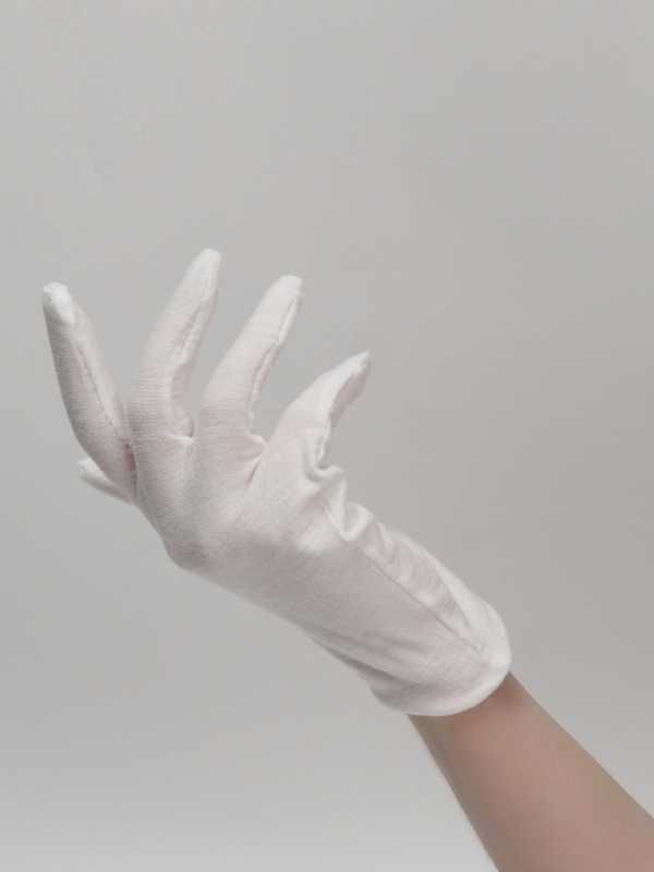 Перчатки хлопковые пара р-р L бел пакет Перчатки хлопковые пара р-р L бел пакет