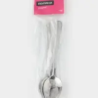 Набор столовых ложек Доляна &laquo;Эмили&raquo;, длина 20.5 см, 6 шт., нержавеющая сталь, серебристый