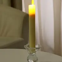 Стеклянный подсвечник на 1 свечу &laquo;Цветочек с хрустальным шаром&raquo;, 7.5&times;6.8&times;6.8 см