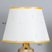 Лампа настольная &laquo;Кармен&raquo; 1&times;40 Вт Е14 черный/золото 24&times;24&times;40 см