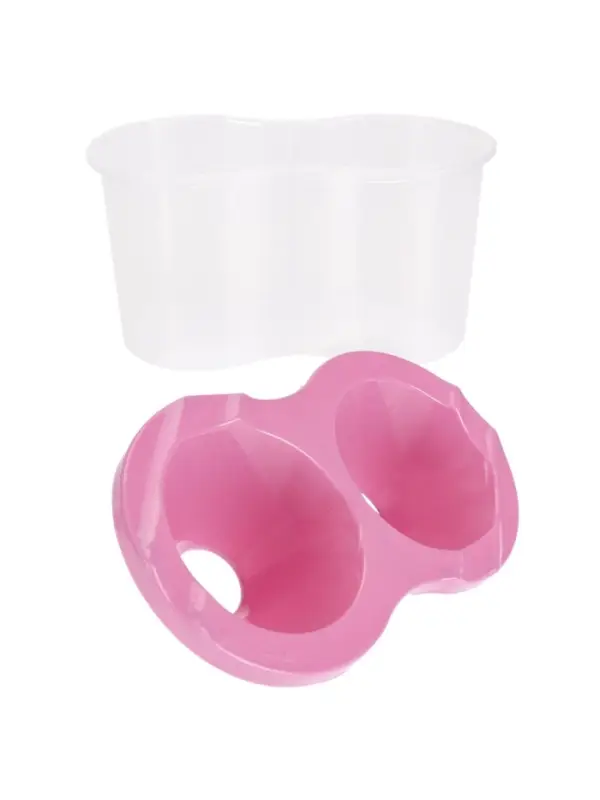 Стакан - непроливайка для рисования двойной Calligrata &laquo;Прованс&raquo;, 150 мл &times;2, пастельный МИКС