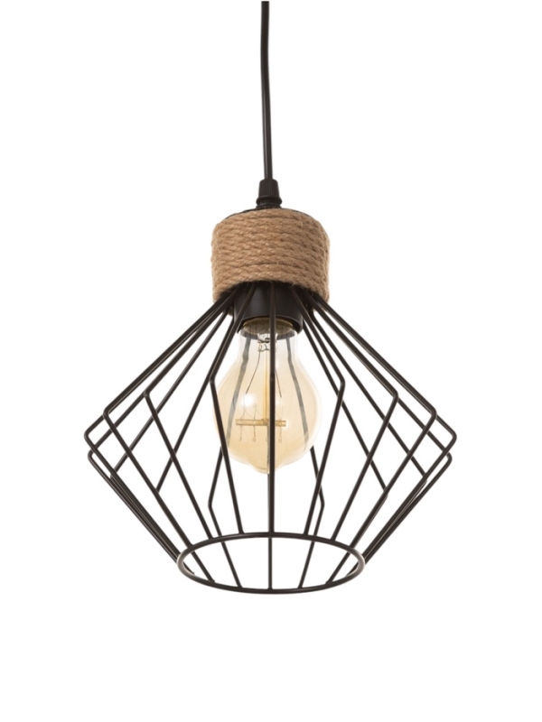 Светильник "Чертеж" 1х40Вт Е27 черный 20х20х20см