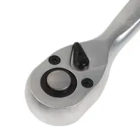 Вороток с трещоткой ТУНДРА, CrV, квадрат 1/2", 2К рукоятка, 72 зубца, 250 мм