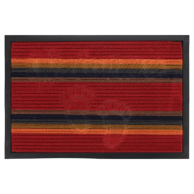 Коврик придверный яркая полоска тм VETTA, 40x60см, ворсовый с резиновой каймой, 4 диз.