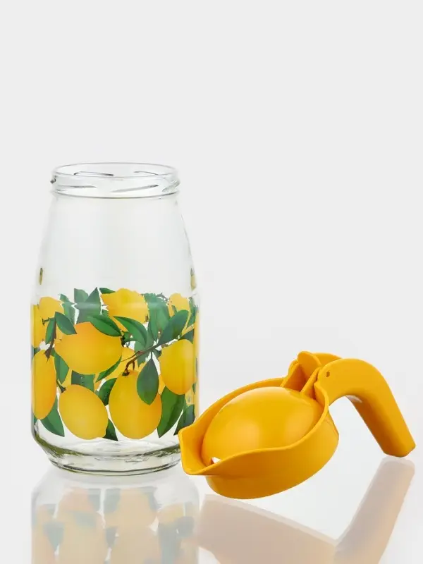 Набор питьевой &laquo;Лимон&raquo;, стеклянный, кувшин+6 стаканов, 1500/230 мл